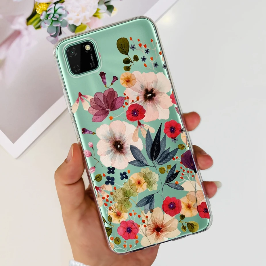 Stylish Painted Clear Silicone Phone Case - Soft Protective Cover