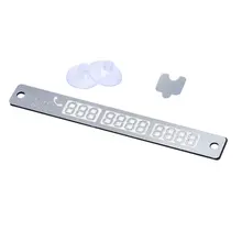 Car Parking Card Telephone Number Card Notification Night Light Suckers Plate Luminous Temporary Car Parking Card Stop Sign tanie i dobre opinie CN (pochodzenie) Nowoczesne Rectangle about 15*2cm various models