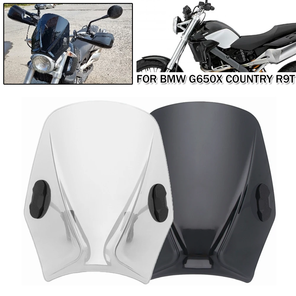 

Universal Motorcycle Windscreen Windshield Covers Screen Smoke Deflector For BMW R NINE T G650X F800R R1200GS K1200R R1200 RT RS