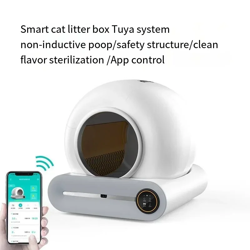 Automatic Smart Cat Litter Box Closed Cat Litter Box Self Cleaning Application Control Ionic Fragrance Pet Toilet Trash New 2