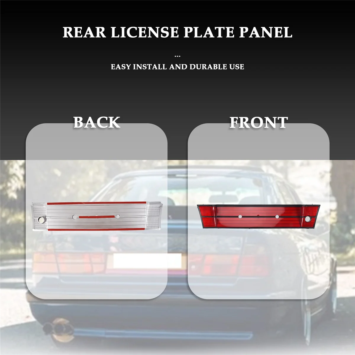 House Number Plate Car Rear License Plate Panel Bracket Frame Rear Number Frame for-BMW 5 SERIES E34 M5 525I