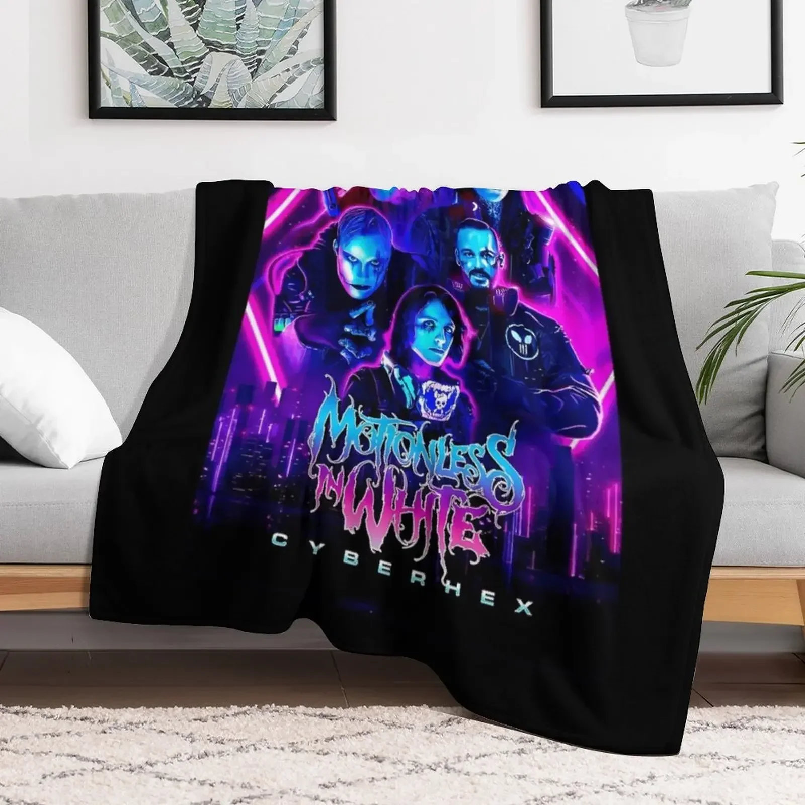 Motionless in white music t Throw Blanket Vintage Loose Blankets 5