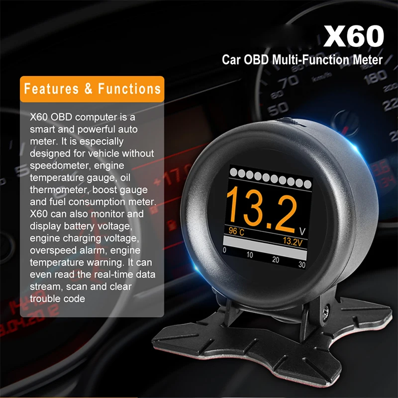 X60 OBD  HUD    ÷,   ,  ӵ ÷, 跮 溸, ڵ ׼