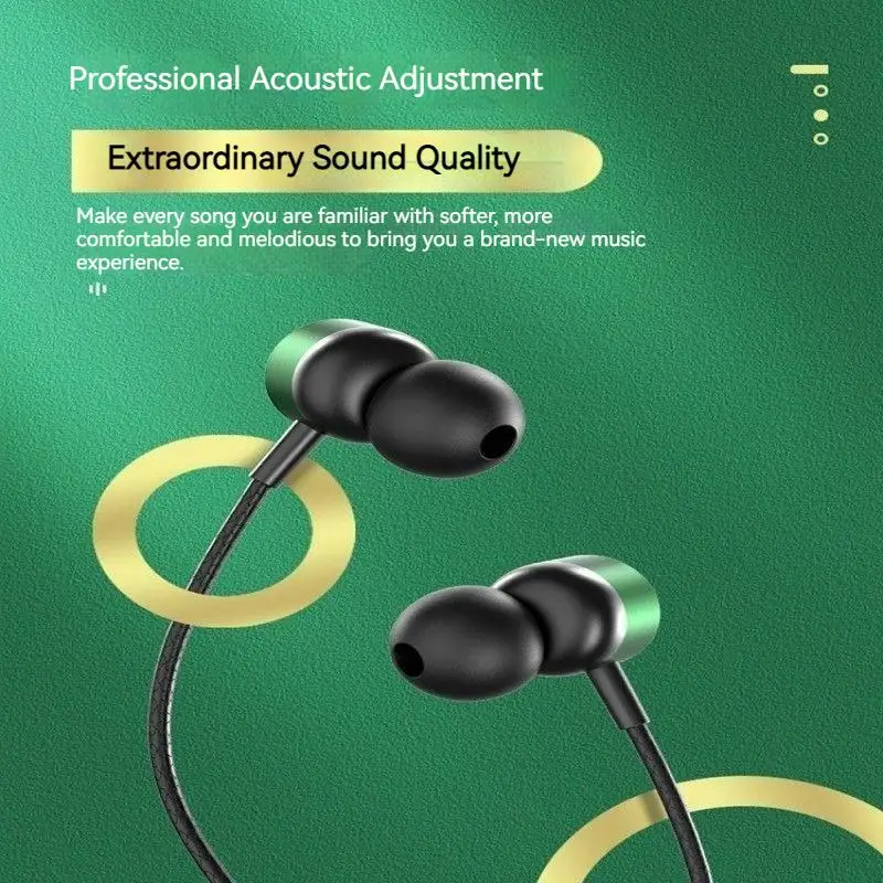 #Metal Magnetic Type C&3.5mm Wired Earphones For Samsung In-Ear Headphones Hifi Stereo Headsets Noise Reduction Gaming Handsfree 4
