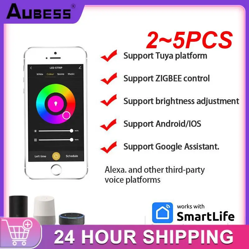 

2 ~ 5 шт., контроллер для Wifi, 5 в пост. Тока, 12 В, 24 В, 5050 RGB/RGBW/RGBCCT