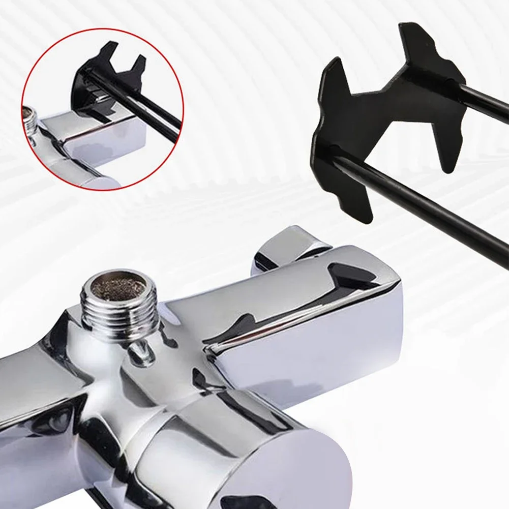 1/2 PCS Basin Wrench 7 Sizes Sink Wrench Four-Jaw Hex Under Sink Wrench Faucet Tool Multifunctional Steel for Bathroom Kitchen