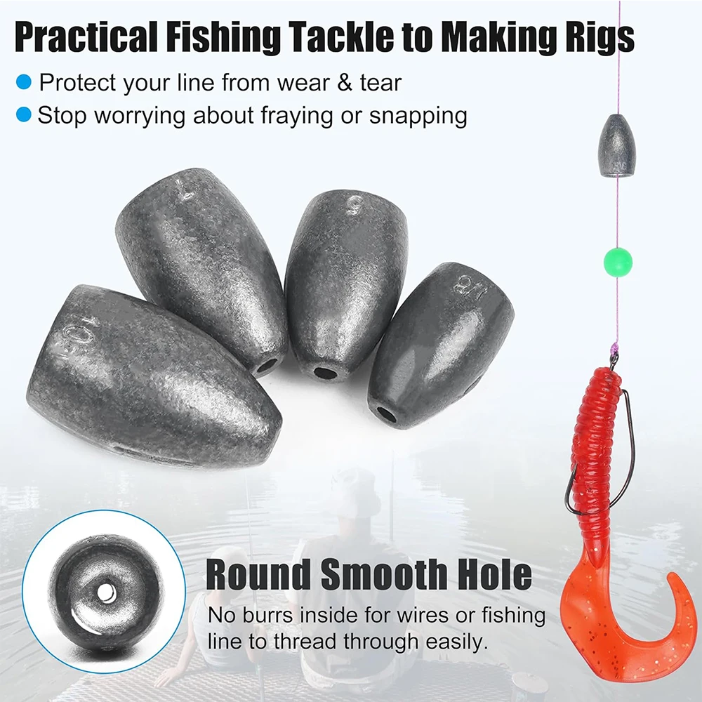 5Pcs Flipping Bullet Fishing Weights 4
