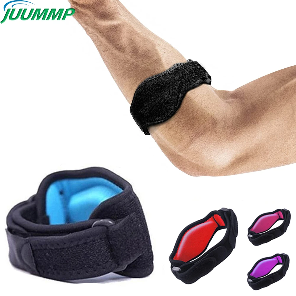

1Pcs Adjustable Elbow Support Basketball Tennis Golf Elbow Strap Elbow Pads Lateral Pain Syndrome Epicondylitis Braces Sports