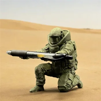 3D Printed Soldier Statue Pen Holder Desktop Organizer Creative Office Stationery Stand Cool Desk Decor Gift for Men Boys 1