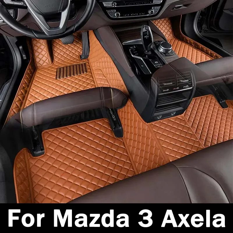 

Автомобильные коврики LHD для Mazda 3 Axela 2019 2018 2017 2016 2015 2014, коврики, коврики, автомобильные водонепроницаемые накладки на ножки, аксессуары для интерьера