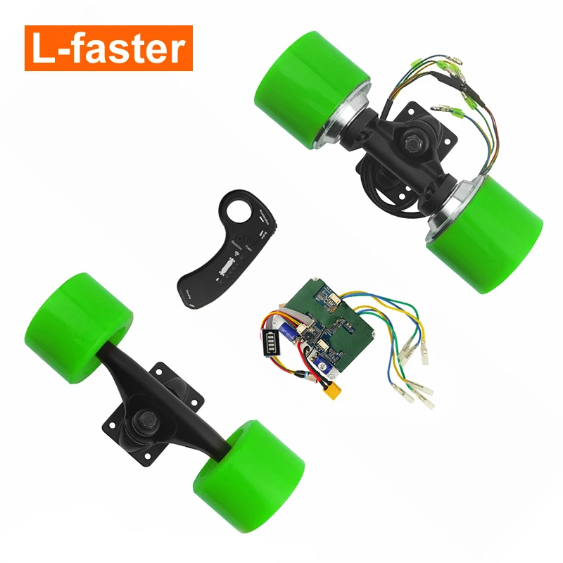 monopatin electrico cloud wheel tire 120mm belt motor ESC remote high  performance conversion kits for electric skateboard - AliExpress