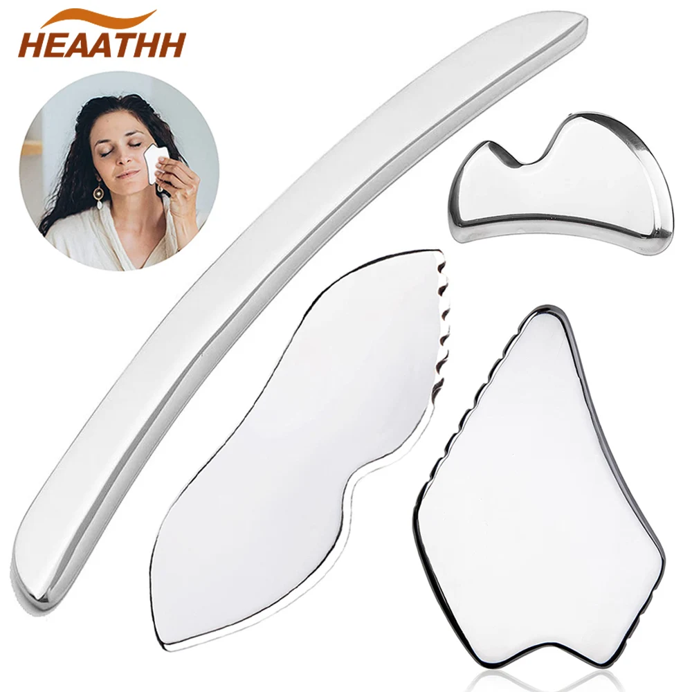 Stainless Steel Gua Sha Scraping Massage Tool Muscle Scraper Soft