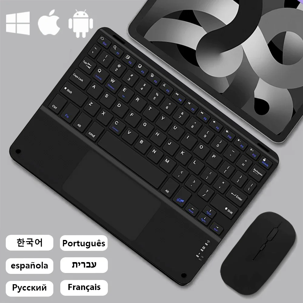 Bluetooth Wireless Keyboard General Android IOS Windows Keyboard and Mouse Extra Long Standby IPad 11th 10 Inch Tablet