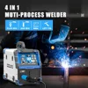 200A Dual Voltage Multifunctional Welding Machine Gas Gasless MIG Flux Solid Wire Lift TIG ARC Welder Synergic Control Suitable 2
