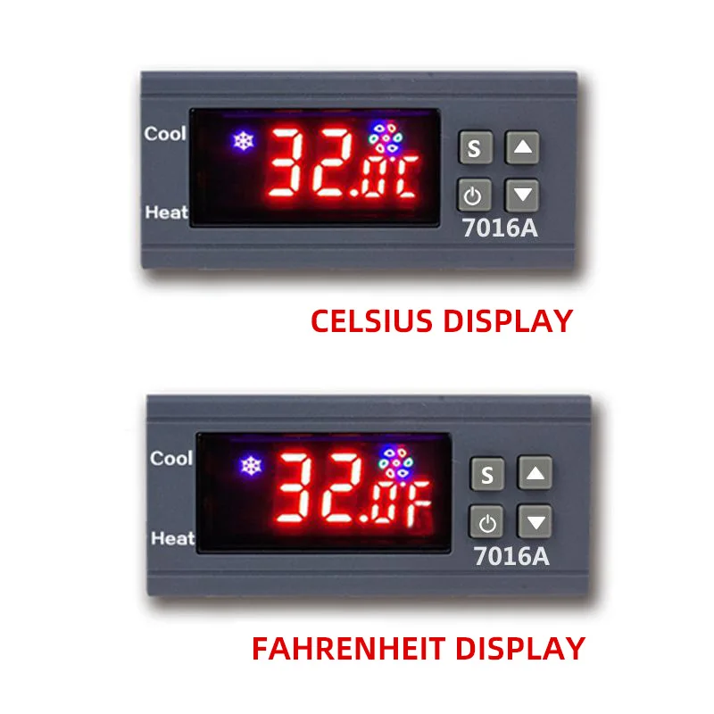 7016A 12V 360W High-Precision Thermostat Freezer Incubator Incubation Thermostat 30A High-Power Temperature Control Switch