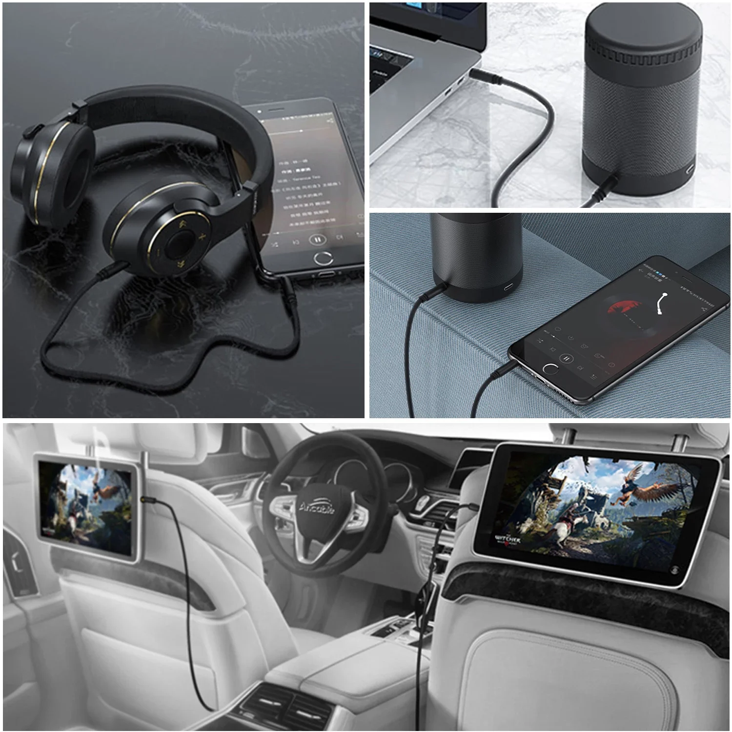AUX - TRRS    AV ̺ ڵ, ʸ νñ״Ͼ  ũ ޴ DVD ÷̾, 3.5mm