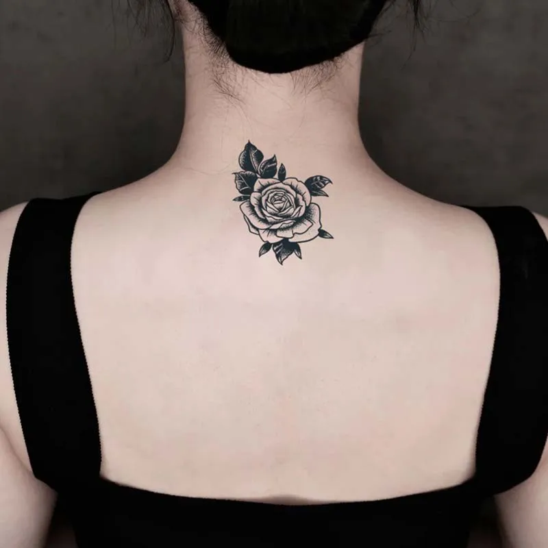 1Pcs Rose Waterproof Temporary Tattoo Stickers, Long-lasting Waterproof for One to Two Weeks, Suitable for Chest, Arm, Leg. 3