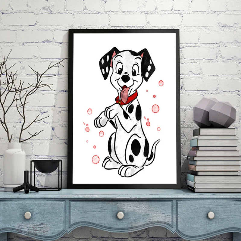 Dalmatian Dalmatians Canvas Prints - For Cartoon 101 Painting Home Wall Art Cute Nursery Decor Dog And Bedroom Kids Poster AliExpress Disney