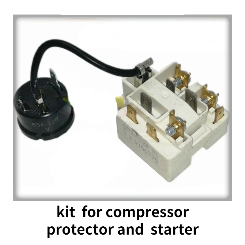 Refrigerator compressor protector and QP3 12A overload starter kit for