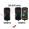 ALLMATIC AKMY2 AKMY4 26.995MHz 27.120MHz 30.875MHz 40.685MHz Garage Door Remote Control Duplicator Gate Opener Transmitter Clone 3