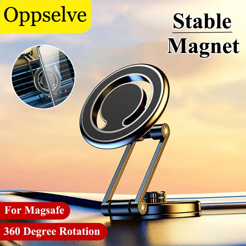 

360° Adjustable Strong Magnet Car Phone Stand For Samsung iPhone Xiaomi Upgrade Magnetic Universal Dashboard Holder For Magsafe
