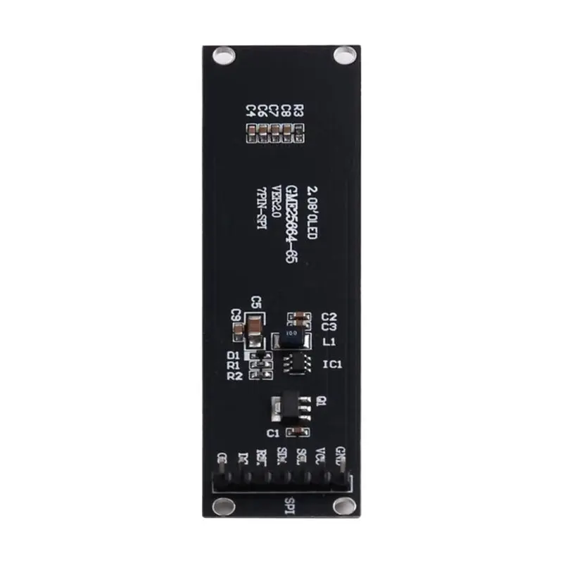 【추수감사절】2X 실제 OLED 디스플레이 2.08인치 256X64 그래픽 LCD 모듈 흰색 디스플레이 화면 LCM 화면 SH1122 컨트롤러 Sup