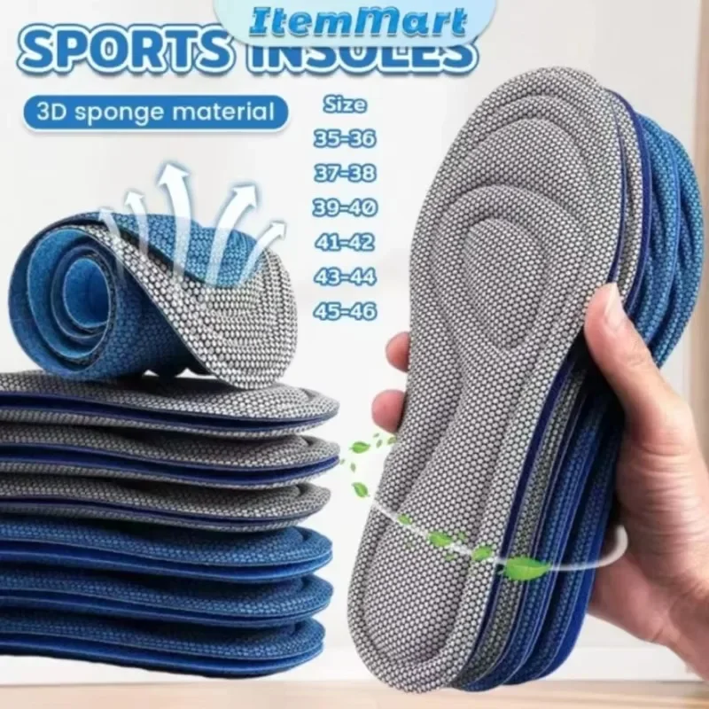 Antibacterial Insoles Soft Memory Foam Orthopedic Shoe Pad Unisex Deodorization Soft Insole Sweat Absorption Sport Shoe Pads shoe insoles orthopedic insoles