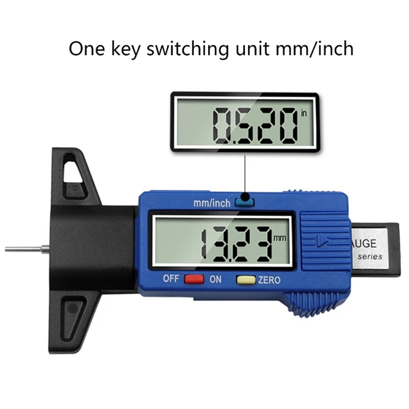 Jauge de profondeur de pneu numérique, testeur de profondeur de pneu avec  écran LCD [livraison gratuite]