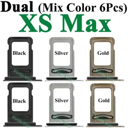 6 - Piece Dual SIM Card Tray Holder & Adapter Set (Dual XS Max)