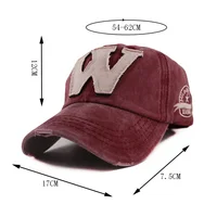 New Fashion Summer Men Letter W Sun Protection Baseball Caps Outdoor Sport Snapback Cap Women Casual Hat Embroidery Washed Hats 2