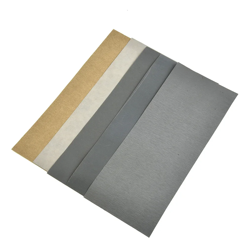 

5pcs Water Sandpaper Papers Soft Paper Base 2000 2500 3000 5000 7000Grit Sandpaper Car Paint Wet And Dry Sandpaper 230x93mm