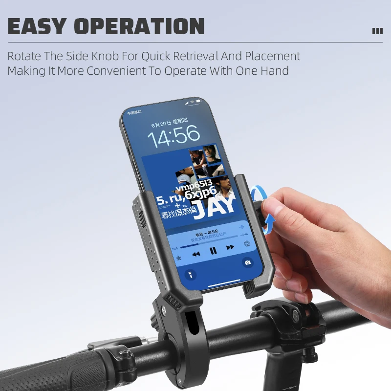 Supporto Telefono WEST BIKING In Alluminio Per Bici, E-bike, Scooter – Attacco Manubrio