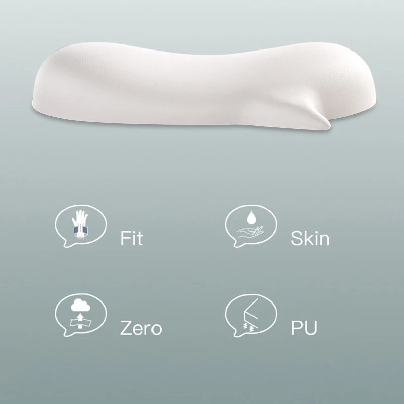 Chat Bubble Silicone Wrist Mouse Pad Keyboard Hand Rest Wrist Rest Palm Rest Wrist Pad Ergonomics White High Value Solid Color