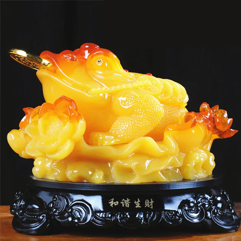 Golden Toad Treasure Ornament Feng Shui Decorazione Regalo Per L'Apertura Di Un Negozio Aziendale Accessori Per La Decorazione Della Casa Artigianato 