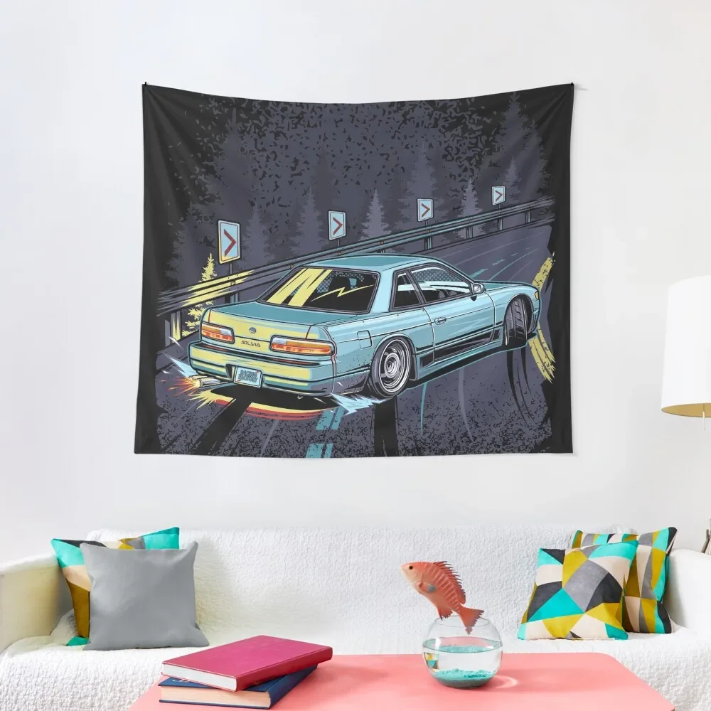 

Silvia s13 touge drift Tapestry Decoration Pictures Room Wall Room Ornaments Decorations For Room Decoration For Rooms Tapestry