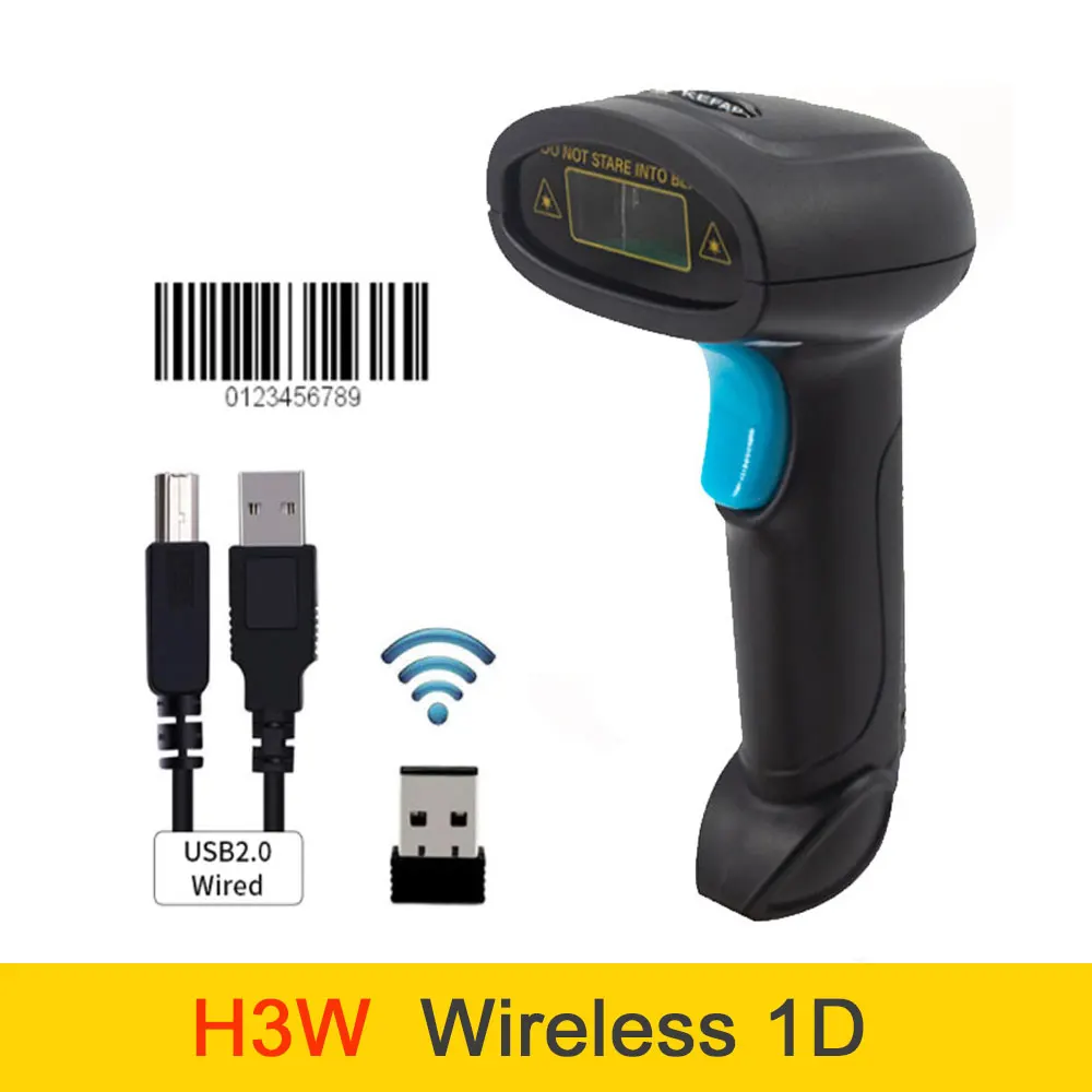 Holyhah Barcode Scanner 1D 2D QR Bluetooth Barcode Reader Wireless wired Laser Bar Code Scanner PDF417 Desktop Scanner scanspeeder Scanners