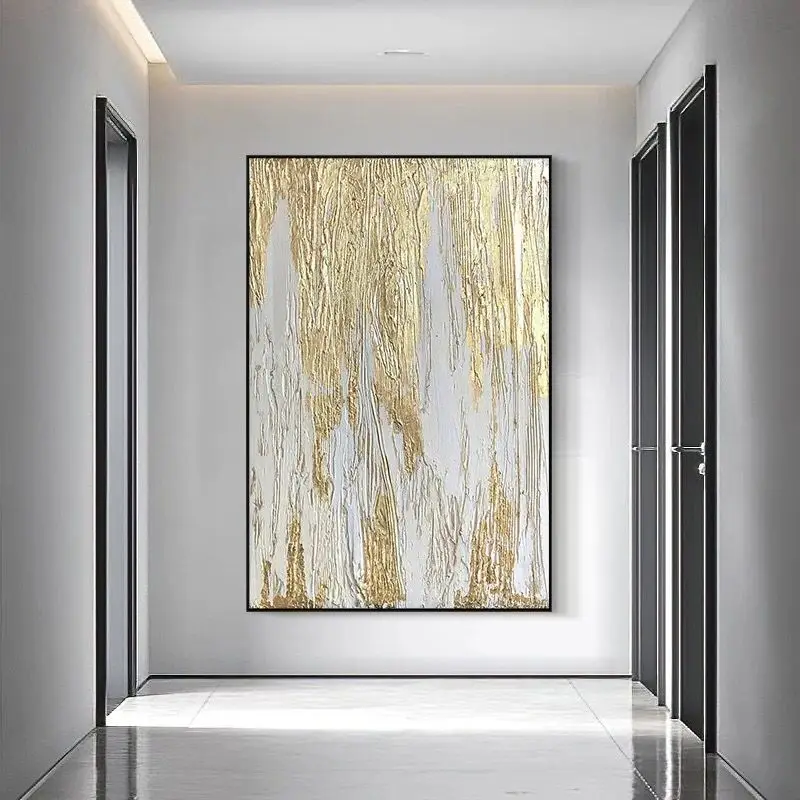 Golden Foil Textured Canvas 4