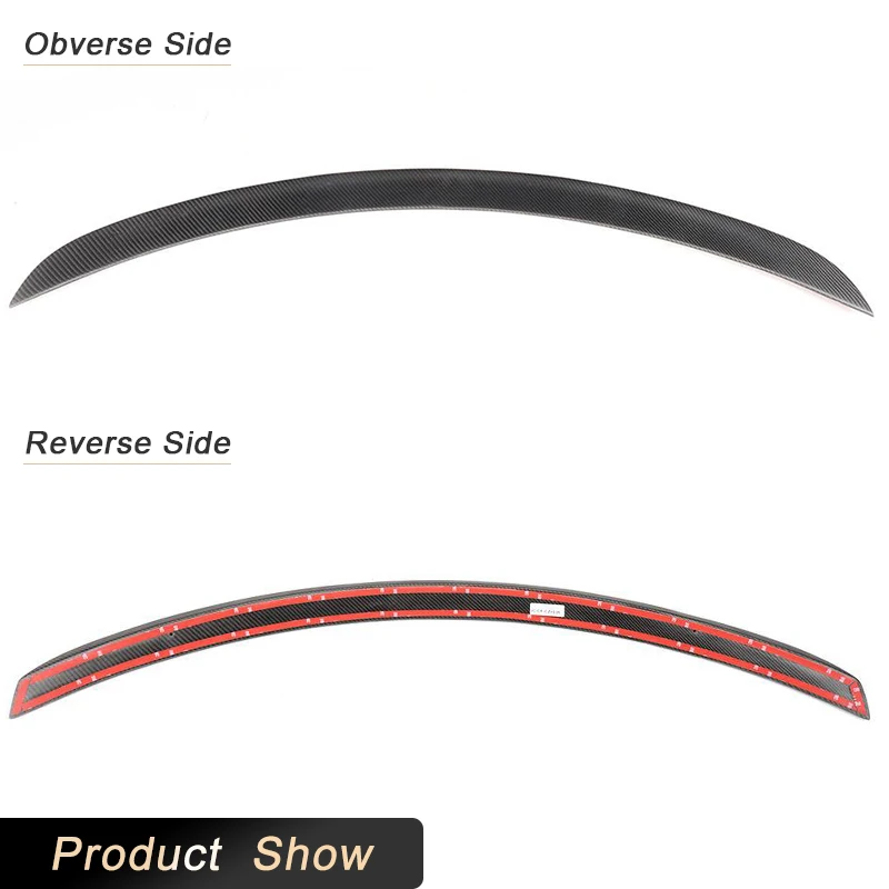 Gloss / Matte Carbon Fiber Rear Trunk Spoiler Wing for Tesla Model S Sedan 4 Door 2012- Rear Trunk Boot Lid Wing Spoiler FRP