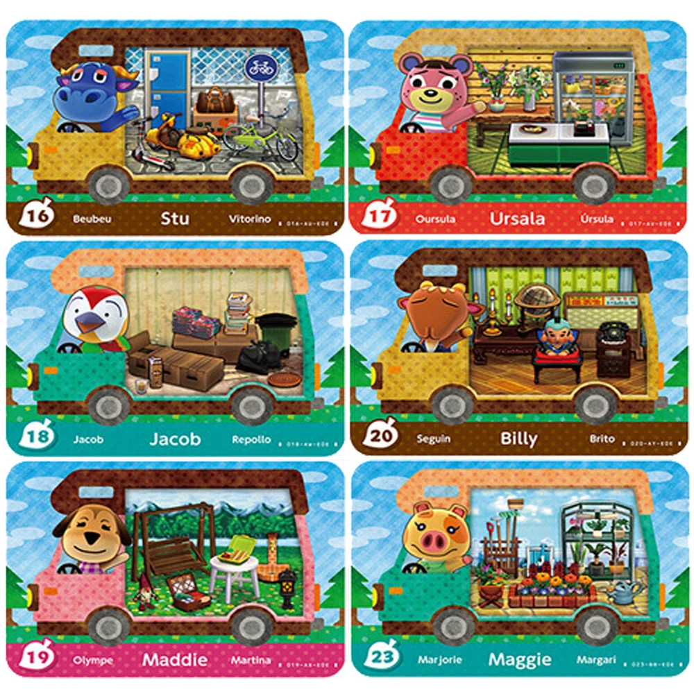 Animal Crossing RV Card series16to50 new leaf amiibo card Animal