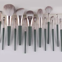 14 green cloud makeup brushes set, soft beauty tools, a full set of makeup brushes for beginners, makeup brushes 1