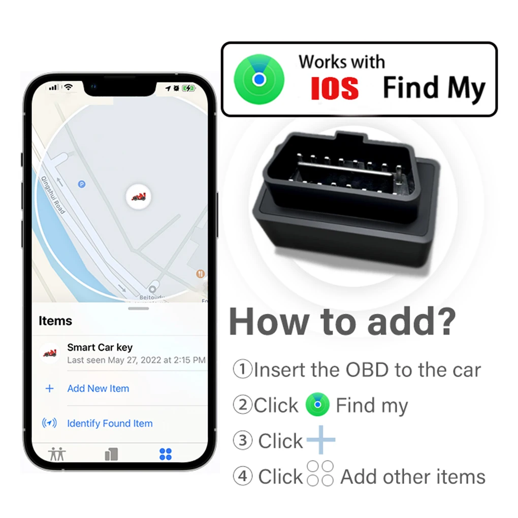 OBD II Real Time Car Locator Tracker Gps Tracker Mini OBD Locator Smart Anti-Lost By Phone App Find Car Global Position