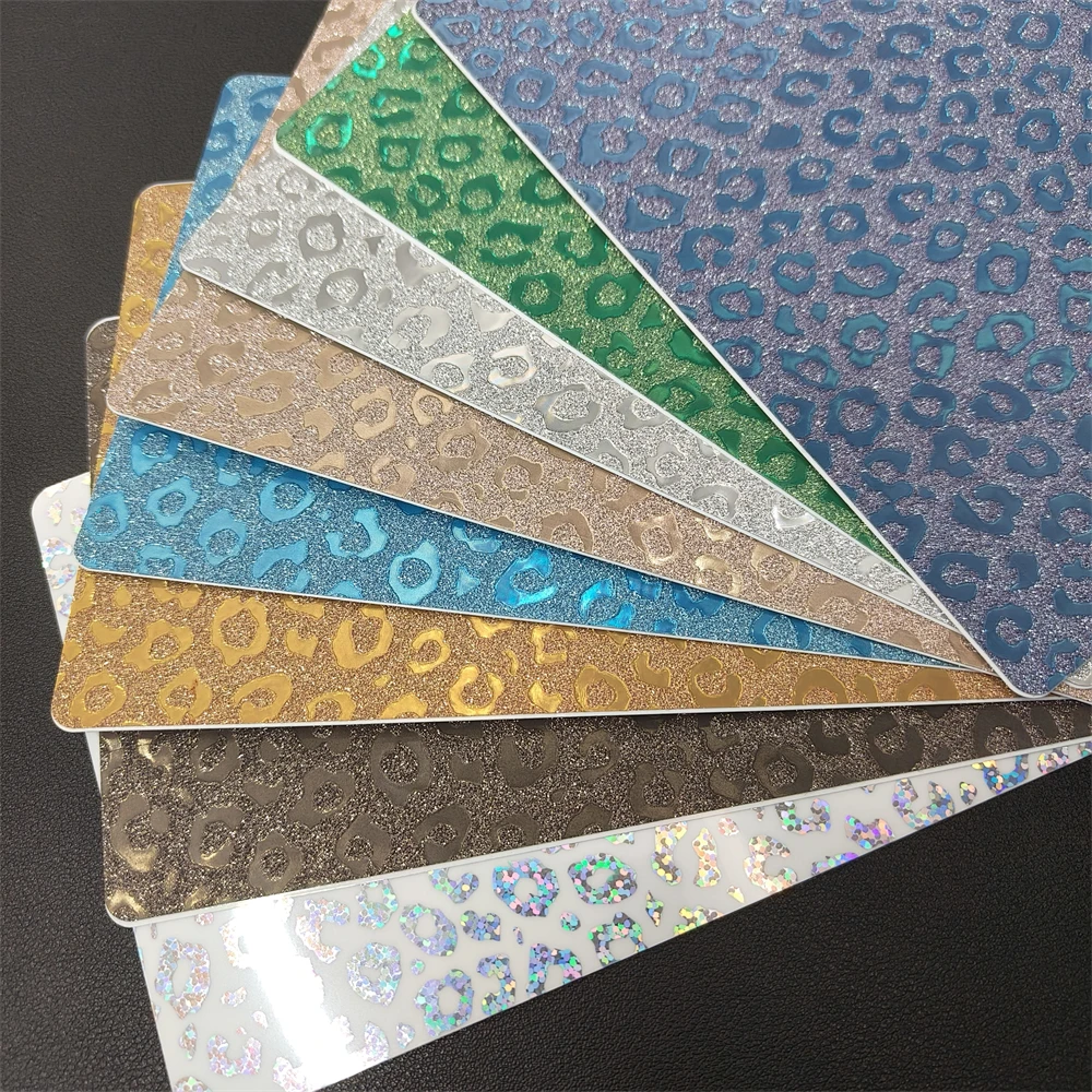 VORMIR Leopard Glitter Back Films 전화 보호기 백 스티커 모든 지능형 절단 기계용 장식 필름