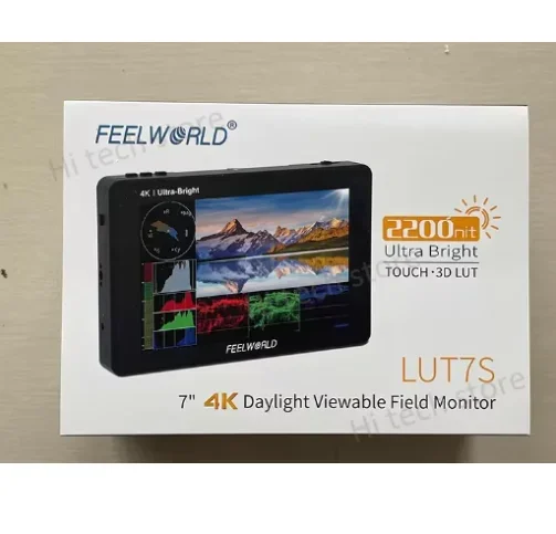FEELWORLD LUT7 LUT7S PRO 7 Inch 2200nits 3D LUT Touch Screen DSLR Camera Field Director AC Monitor 4K HDMI-compatible for Gimbal