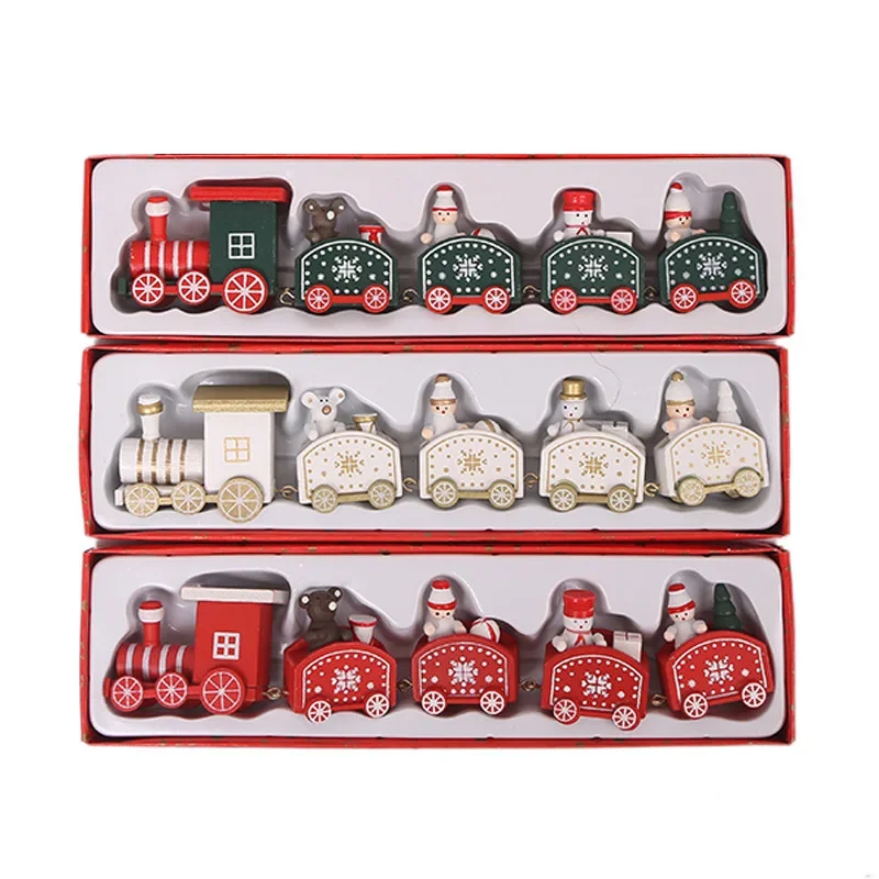 Festive Wooden Christmas Train Ornament - Creative Holiday Decor and Gifts