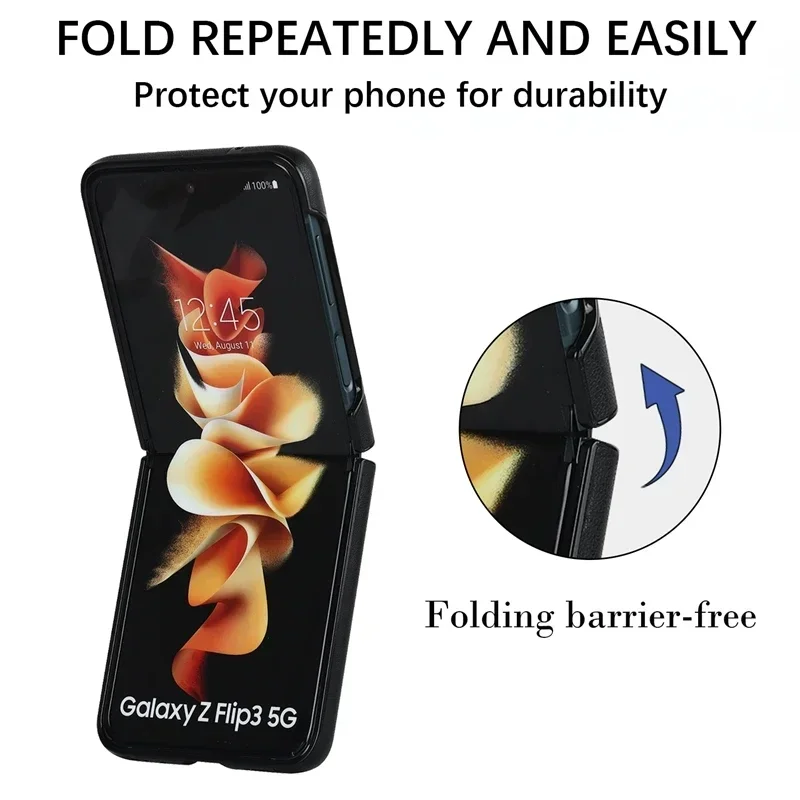 Premium Anti-Drop Leather Flip Phone Case
