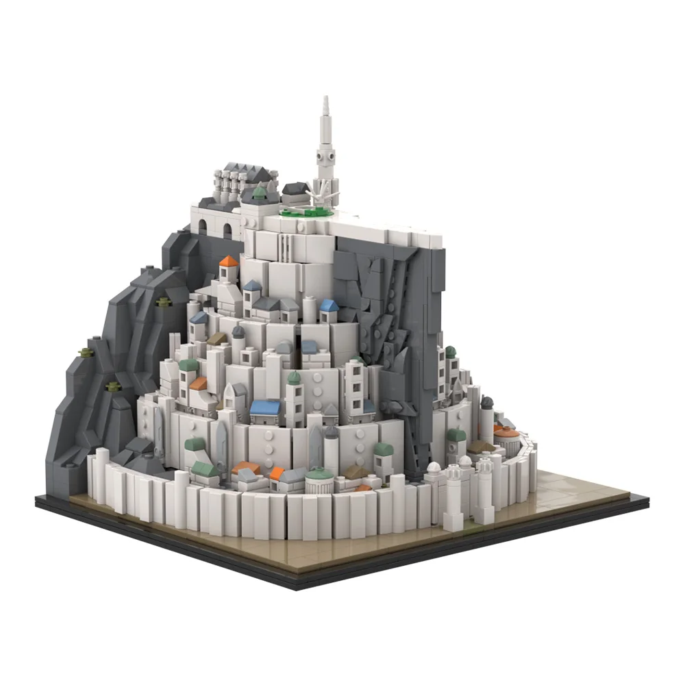 Model Minas Tirith Replica DIY Model Building Blocks Set For Minas Tirith  MOC Bricks Toys