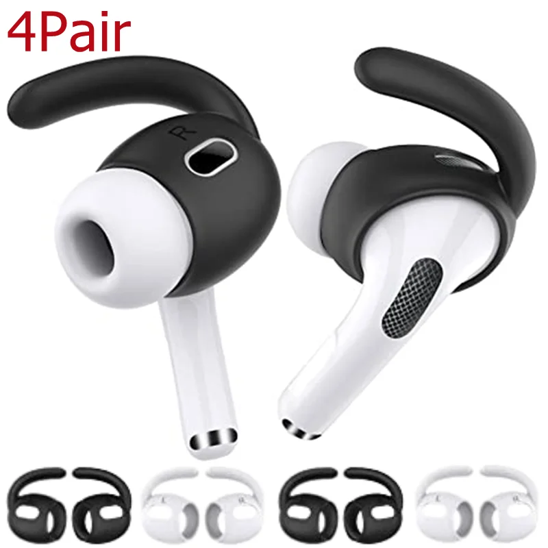 

4/1Pair Silicone Ear Hook for Apple Airpods Pro 1/2 Generation Earbuds Soft Anti Lost Anti-drop Earhook Eartips Headphone Tips