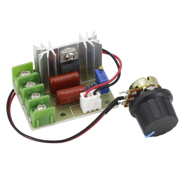 Voltage Regulator 2000 Watt AC 50 - 220 Volt Dimmer SCR Power Regulator Motor Speed Controller Home Improvement Regulators 2000W 2000W with wire