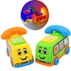 1 PC Cartoon Baby Electric Phone Car Model with Ring and Light Gifts Early Educational Developmental Music Sound Learning Toys 5