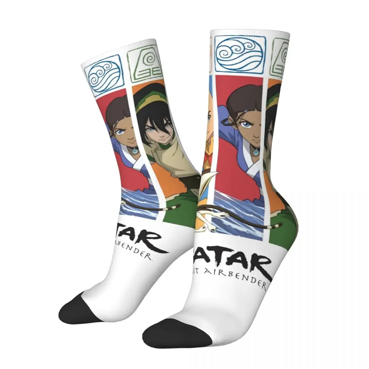 

New Men's Socks Novelty Avatar-The Last Airbender Group Character Panels Sock Women's Socks Spring Summer Autumn Winter